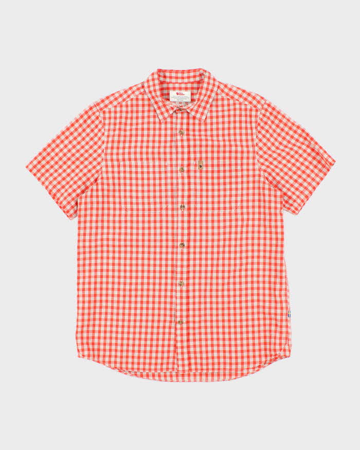 Vintage Fjall Raven Short Sleeve Check Shirt - M