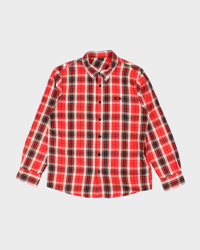 Vintage 00s Oakley Long Sleeve Check Shirt - L