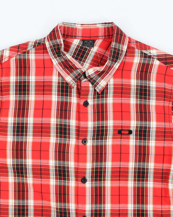 Vintage 00s Oakley Long Sleeve Check Shirt - L