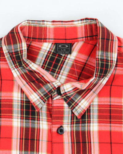 Vintage 00s Oakley Long Sleeve Check Shirt - L
