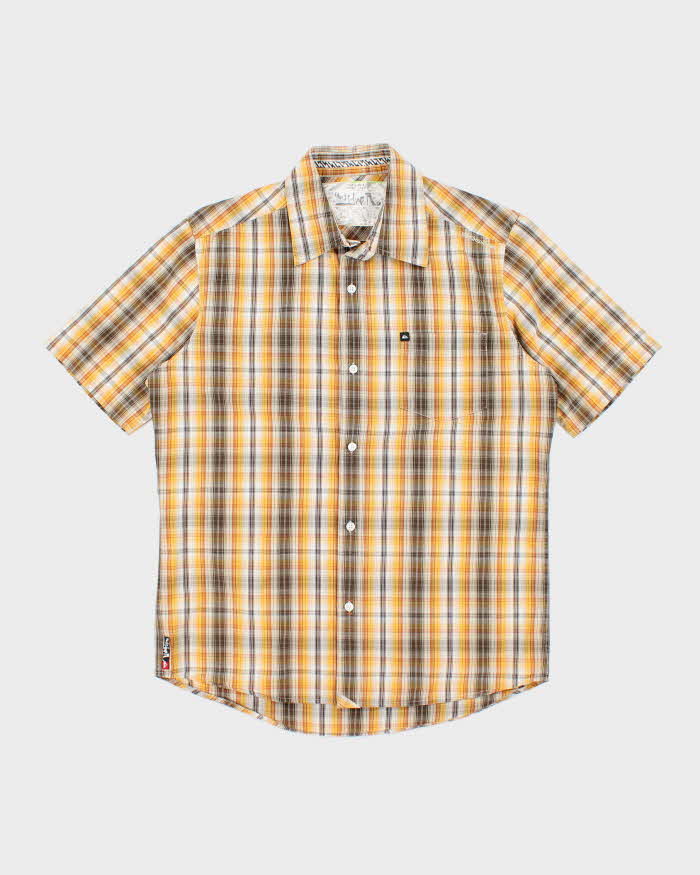 Vintage 00s Quicksilver Short Sleeve Check Shirt - M