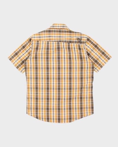 Vintage 00s Quicksilver Short Sleeve Check Shirt - M