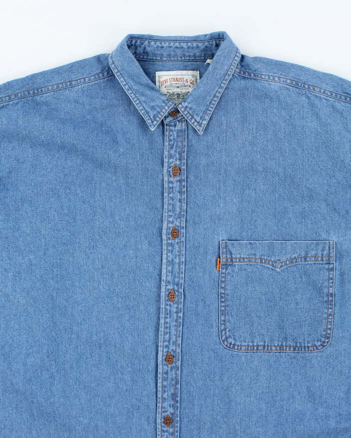 Vintage Levi's Orange Tab Denim Shirt - XL