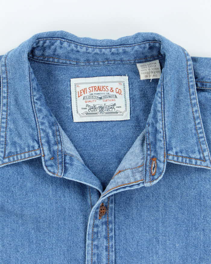 Vintage Levi's Orange Tab Denim Shirt - XL