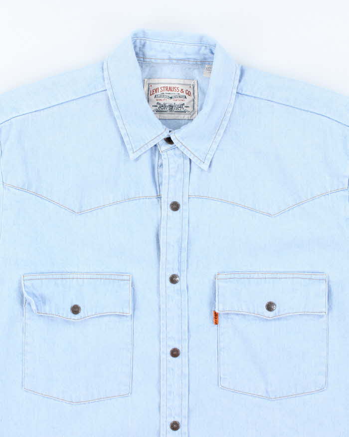 Vintage Levi's Orange Tab Denim Shirt - M