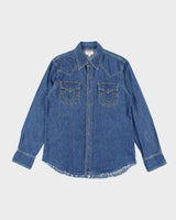 Vintage Y2k 00s True Religion Denim Shirt - L