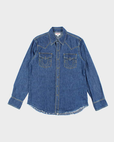 Vintage Y2k 00s True Religion Denim Shirt - L
