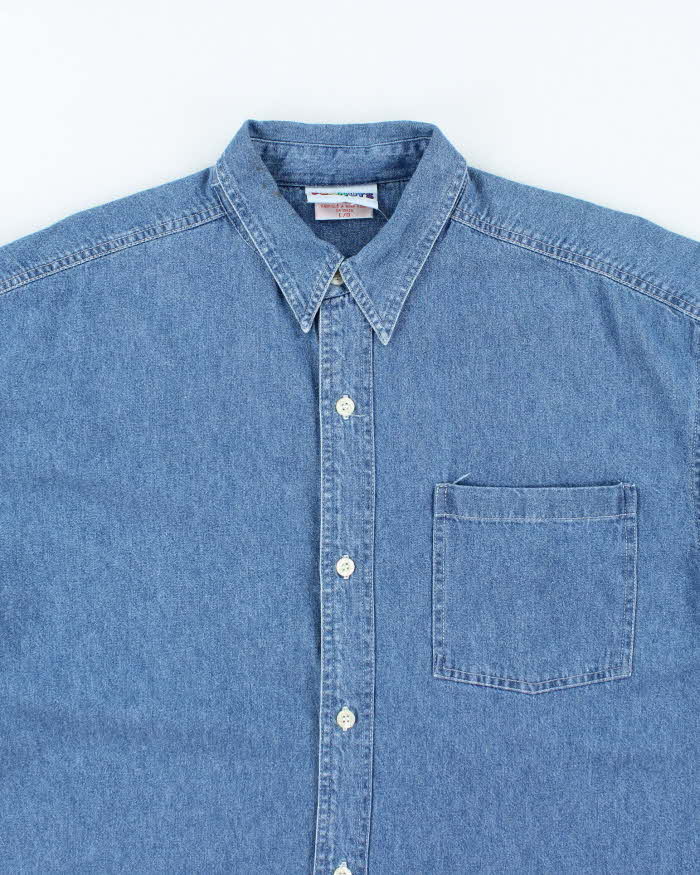 Vintage 90s Peanuts Denim Shirt - L