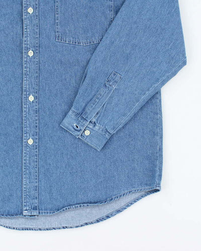 Vintage 90s Peanuts Denim Shirt - L