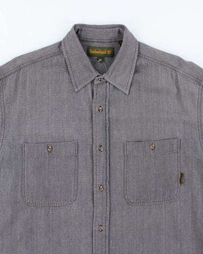 Vintage 00s Timberland Oversized Denim Shirt - M