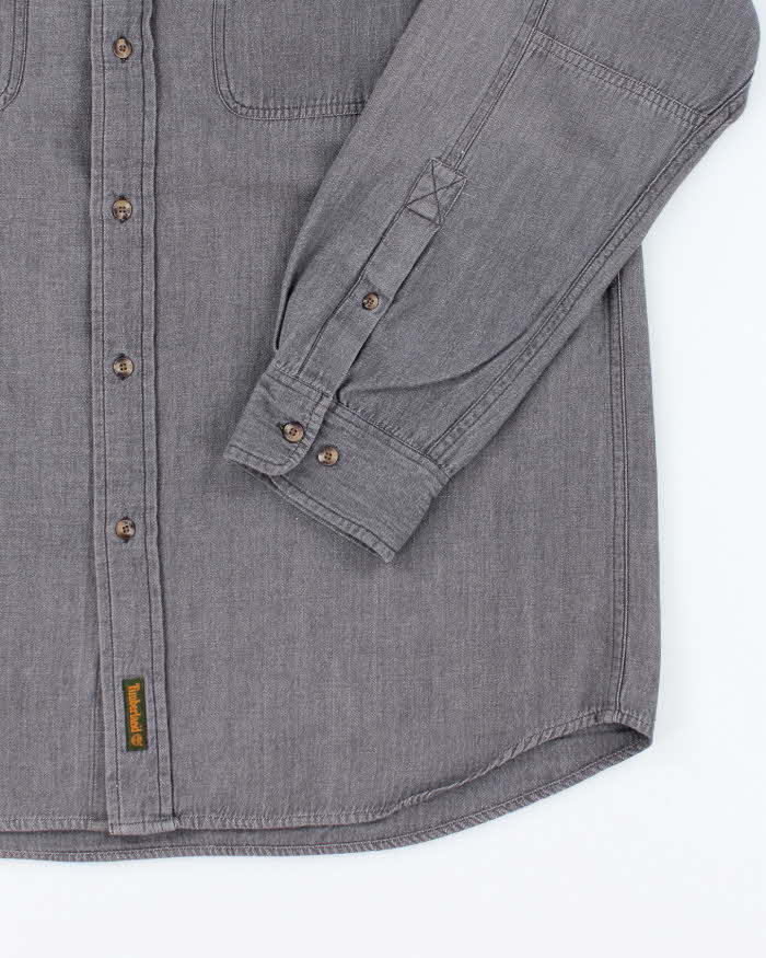 Vintage 00s Timberland Oversized Denim Shirt - M