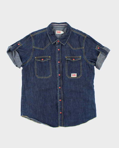 Vintage Evisu Short Sleeve Denim Shirt - L