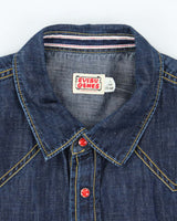 Vintage Evisu Short Sleeve Denim Shirt - L