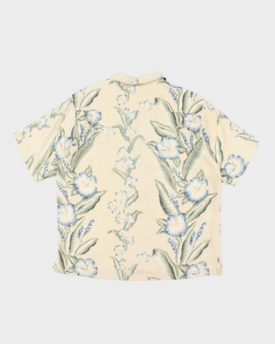 Vintage Paradise Silk Hawaiian Shirt - L