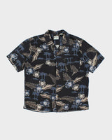 Vintage Silk Hawaiian Shirt - L