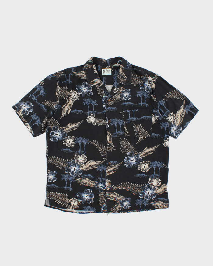 Vintage Silk Hawaiian Shirt - L