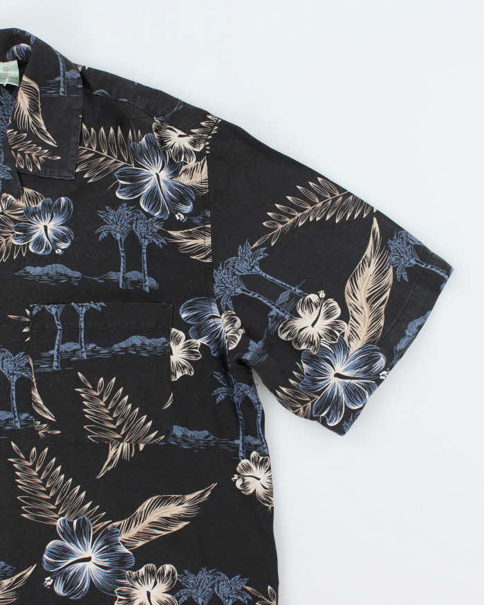 Vintage Silk Hawaiian Shirt - L
