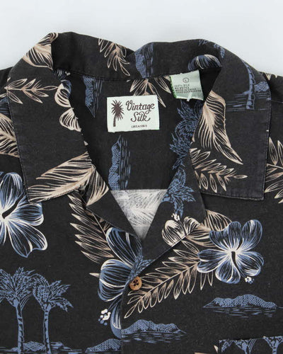 Vintage Silk Hawaiian Shirt - L