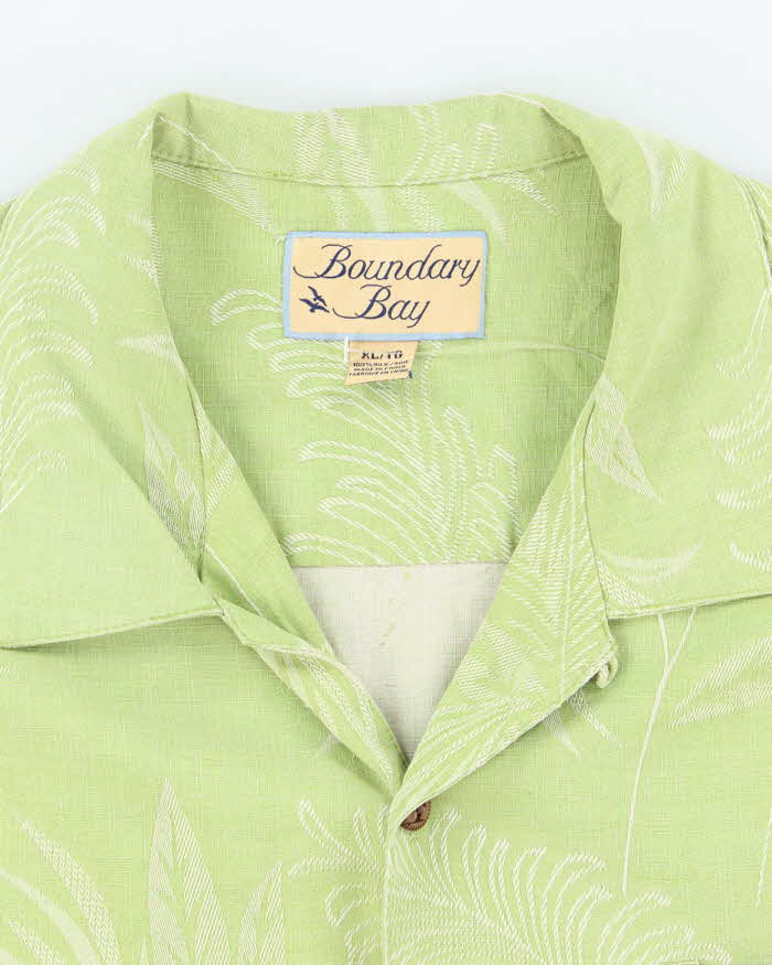 Vintage Boundary Bay Silk Hawaiian Shirt - XL