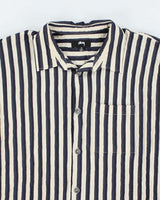 Vintage 00s Stussy Seersucker Stripe Shirt - M