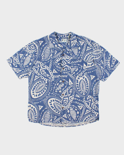 Vintage Silk Hawaiian Short Sleeve Shirt - XL