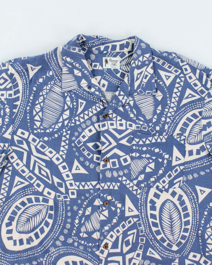 Vintage Silk Hawaiian Short Sleeve Shirt - XL