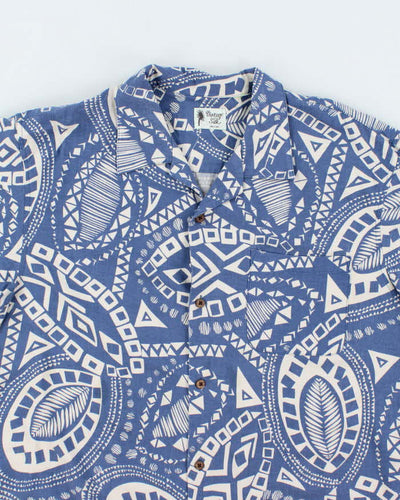 Vintage Silk Hawaiian Short Sleeve Shirt - XL