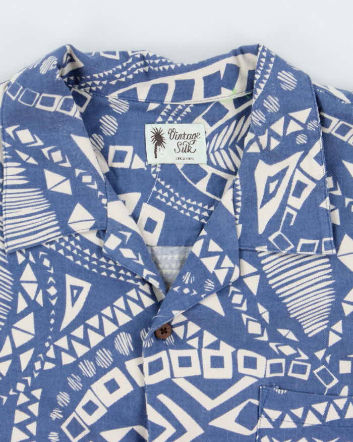 Vintage Silk Hawaiian Short Sleeve Shirt - XL