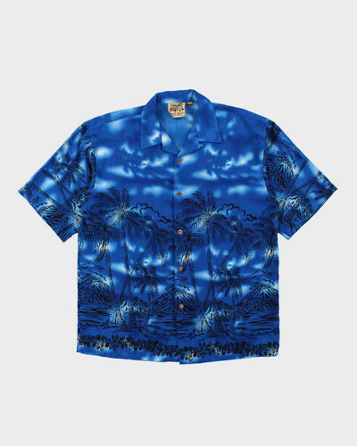 Vintage 90's Maui Maui Patterned Oversized Hawaiian Shirt - L