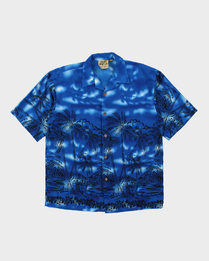 Vintage 90's Maui Maui Patterned Oversized Hawaiian Shirt - L