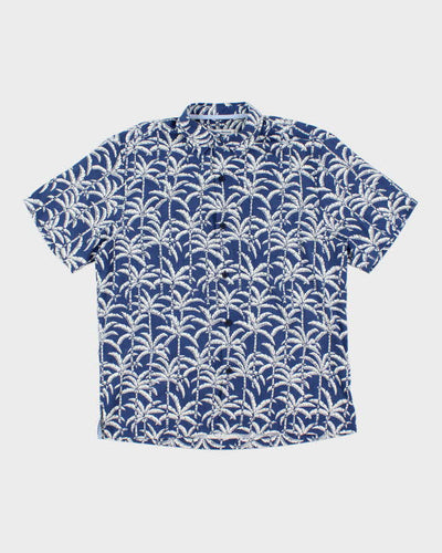 Vintage 2000's Tommy Bahama Palm Tree Print Short Sleeve Shirt - L