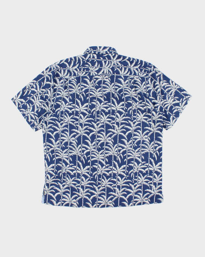 Vintage 2000's Tommy Bahama Palm Tree Print Short Sleeve Shirt - L