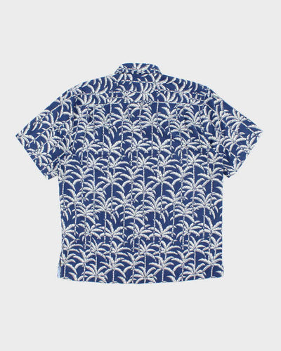 Vintage 2000's Tommy Bahama Palm Tree Print Short Sleeve Shirt - L