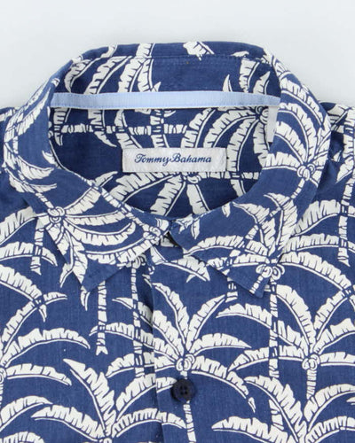 Vintage 2000's Tommy Bahama Palm Tree Print Short Sleeve Shirt - L