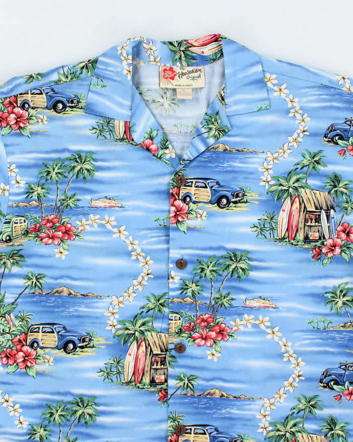 Vintage 90's Hilo Hattie Graphic Printed Hawaiian Shirt - XL