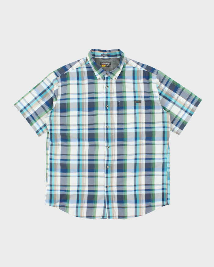 Vintage 2000's Eddie Bauer Check Short Sleeve Shirt - L