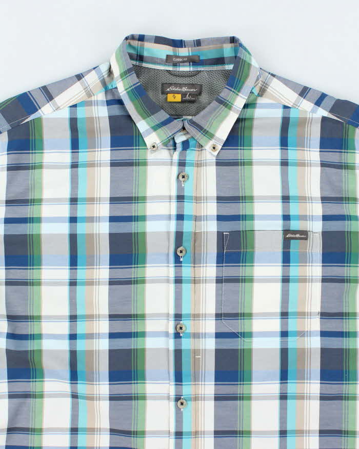 Vintage 2000's Eddie Bauer Check Short Sleeve Shirt - L
