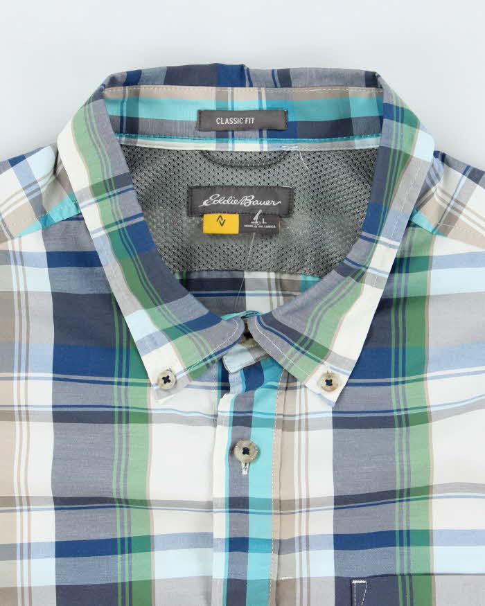 Vintage 2000's Eddie Bauer Check Short Sleeve Shirt - L