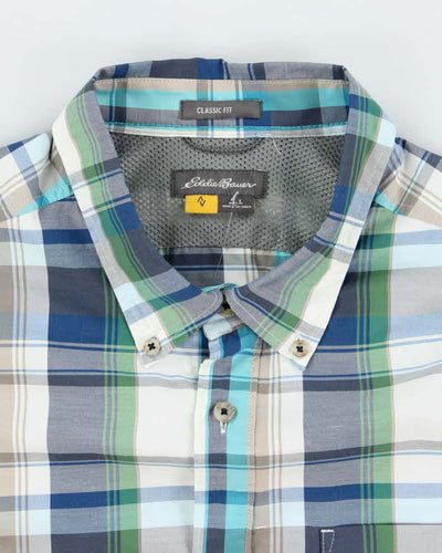 Vintage 2000's Eddie Bauer Check Short Sleeve Shirt - L