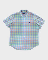 Vintage Y2K Ralph Lauren Check Short Sleeve Button Up Shirt - L
