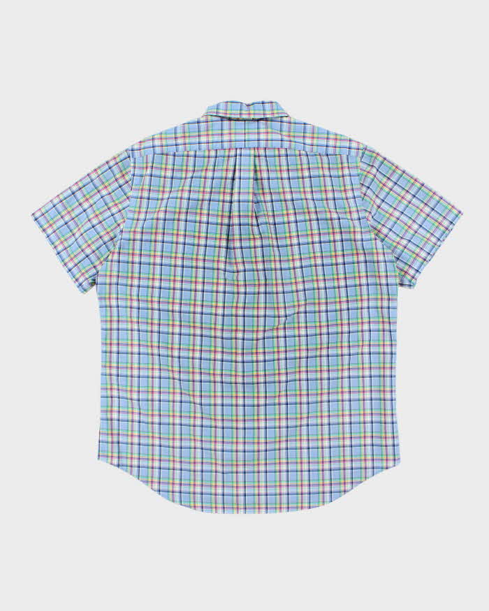 Vintage Y2K Ralph Lauren Check Short Sleeve Button Up Shirt - L