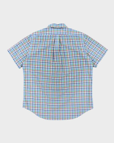 Vintage Y2K Ralph Lauren Check Short Sleeve Button Up Shirt - L
