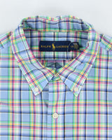 Vintage Y2K Ralph Lauren Check Short Sleeve Button Up Shirt - L