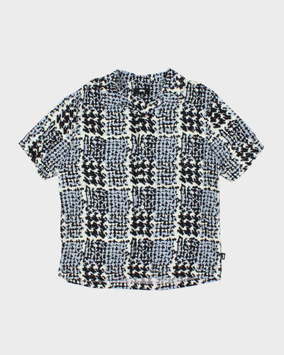 Vintage 2000's Stussy Patterned Lightweight Hawaiian Shirt - S