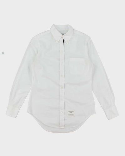 Vintage Thom Browne Plain White Long Sleeve Button Up Shirt - S