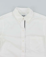 Vintage Thom Browne Plain White Long Sleeve Button Up Shirt - S