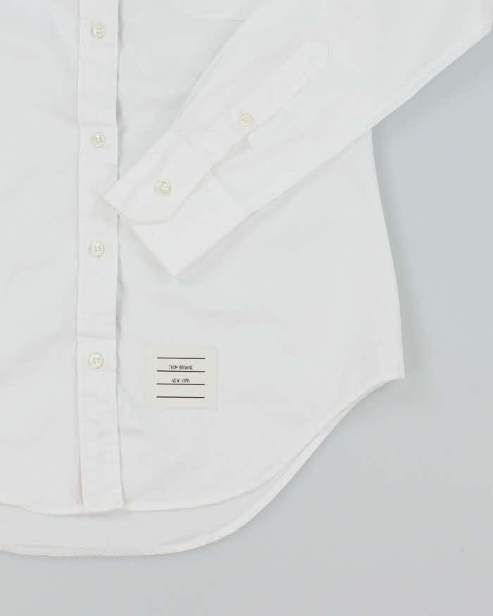 Vintage Thom Browne Plain White Long Sleeve Button Up Shirt - S