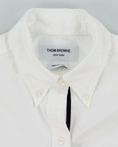 Vintage Thom Browne Plain White Long Sleeve Button Up Shirt - S