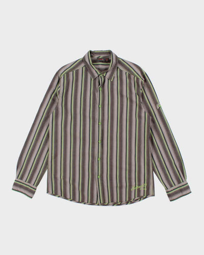 Vintage Y2K Esprit Striped Oversized Button Up Shirt - L