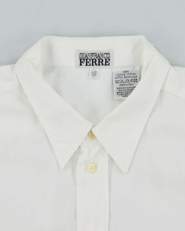 Vintage 90's Gianfranco Ferre Thinly Striped Long Sleeve Shirt - L